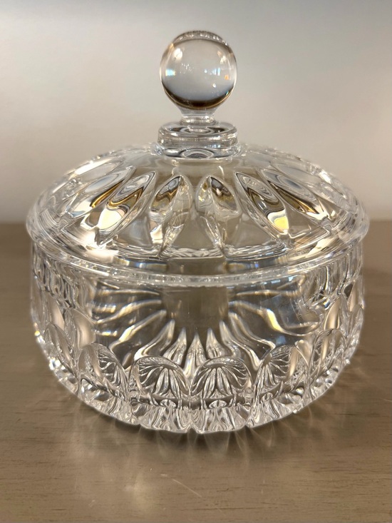 Gorham Other - Gorham Althea Clear Cut Crystal Candy Dish with Lid Made in West Germany